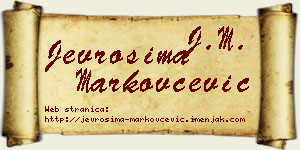 Jevrosima Markovčević vizit kartica
